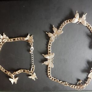 ASOS Gold Butterfly Bracelet Set
